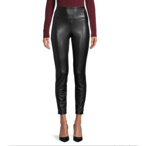 Laundry by Shelli Segal Faux Leather Pull on Pants Black Size S NWOT